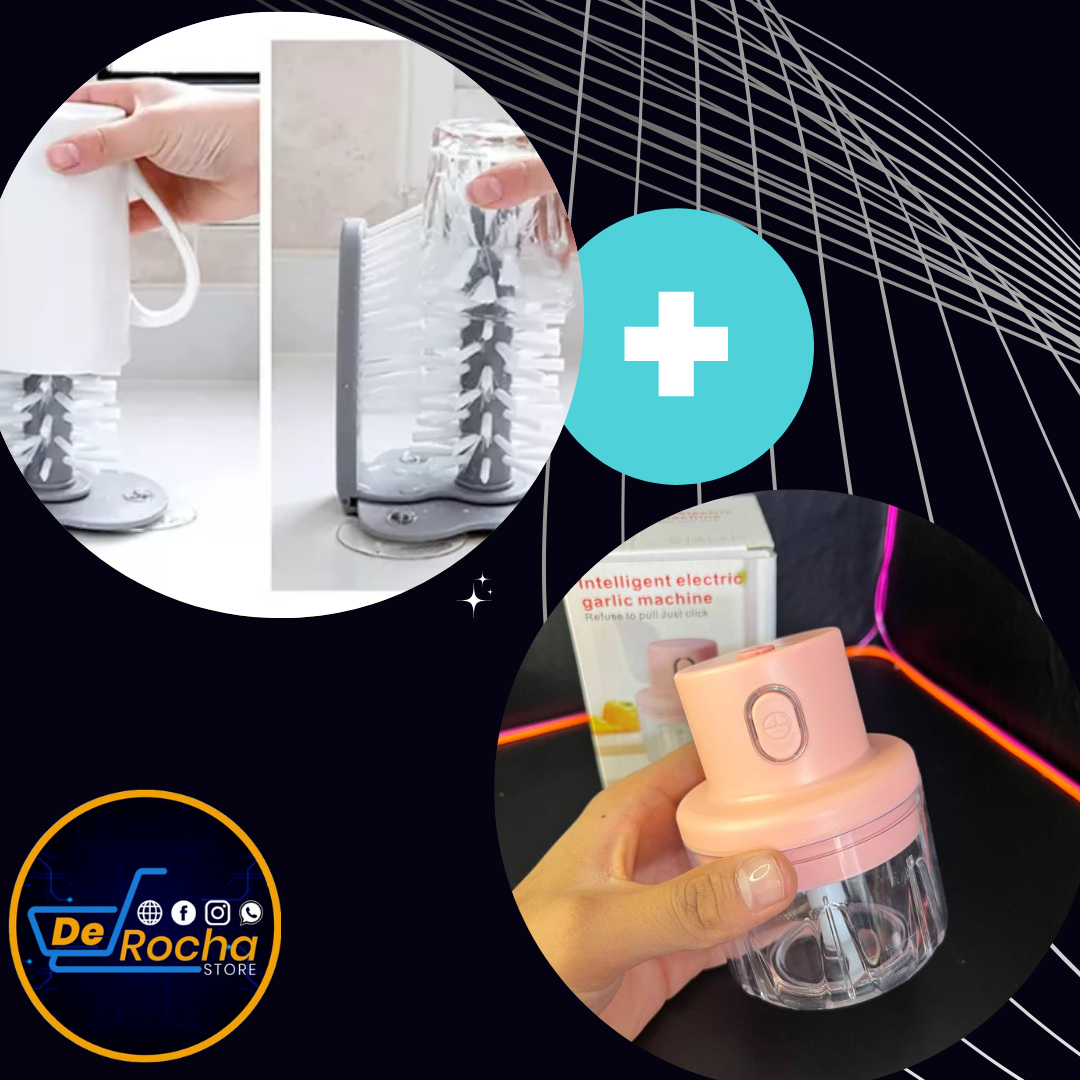 Combo cepillo ventosas+Mini picador